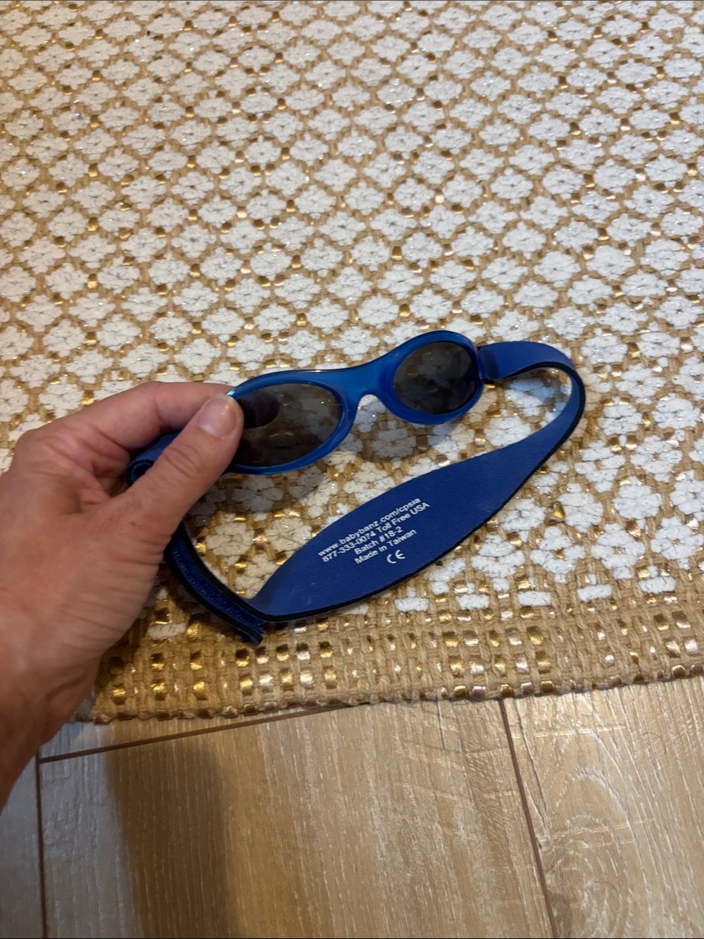 BaBy BanZ Blue Children's Sport Sunglasses with Adjustable Strap